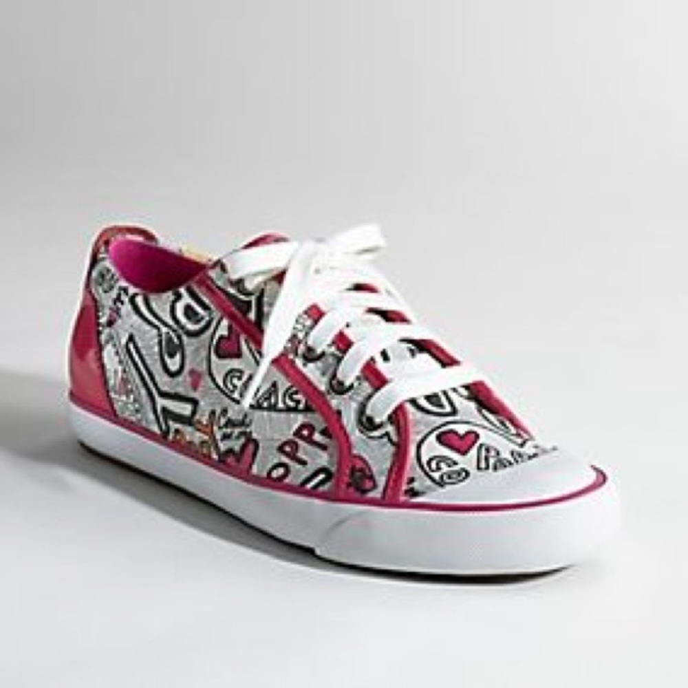 COACH Pink Poppy Barrett Sneakers